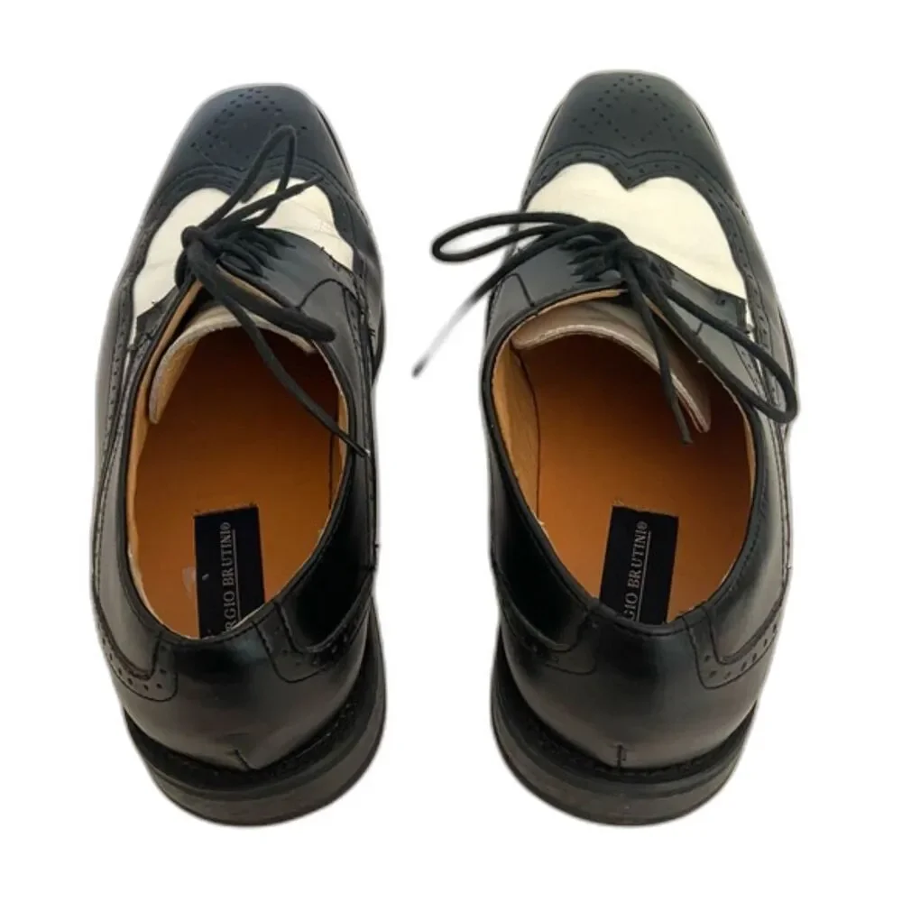 Giorgio Brutini Wingtip Oxford Shoes Spectator Style Dapper Mens